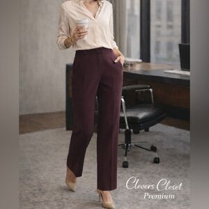 Investment Petites Plum Dress Pants 12P – Slim Office Slacks